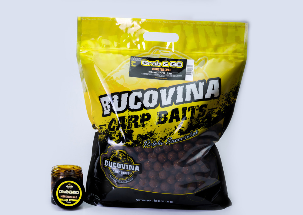 Boilies Bucovina Baits Pachetul Grab & GO – Monster Crab Tare 24mm 5kg