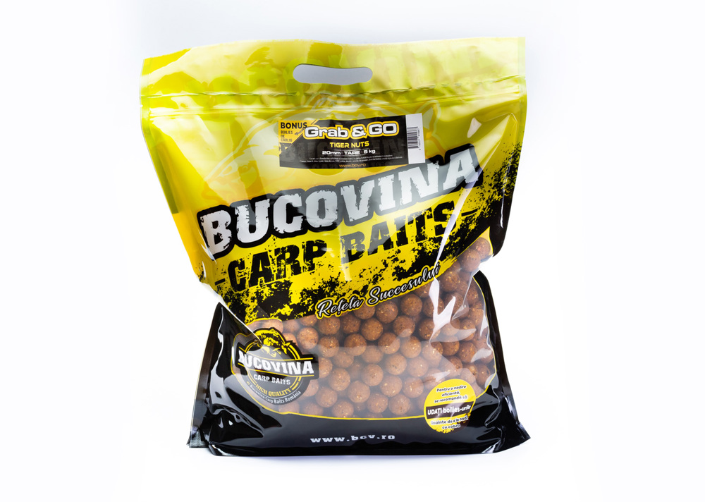 Boilies Bucovina Baits Pachetul Grab & GO – Tiger Nuts Tare 20mm 5kg