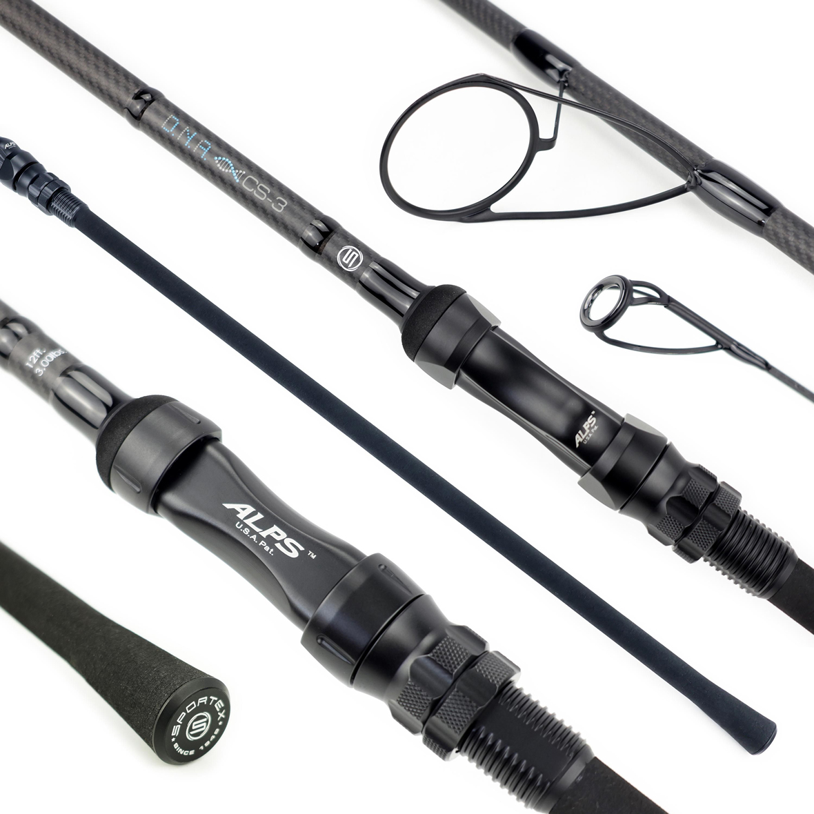 D.N.A CS-3 CARP 12FT 3.66M 3.00lbs Minima Sic Guides