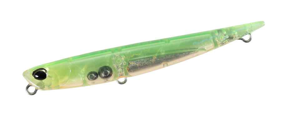 DUO BAYRUF MANIC FISH 77 7.7cm 9gr CEA0619 UV Clear Lime Chart