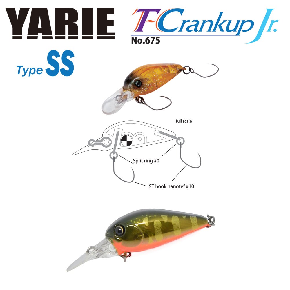 VOBLER YARIE 675 T-CRANKUP JR TYPE SS 2.8mm 2.1gr Culoare C33 Kurokin Yamame MG